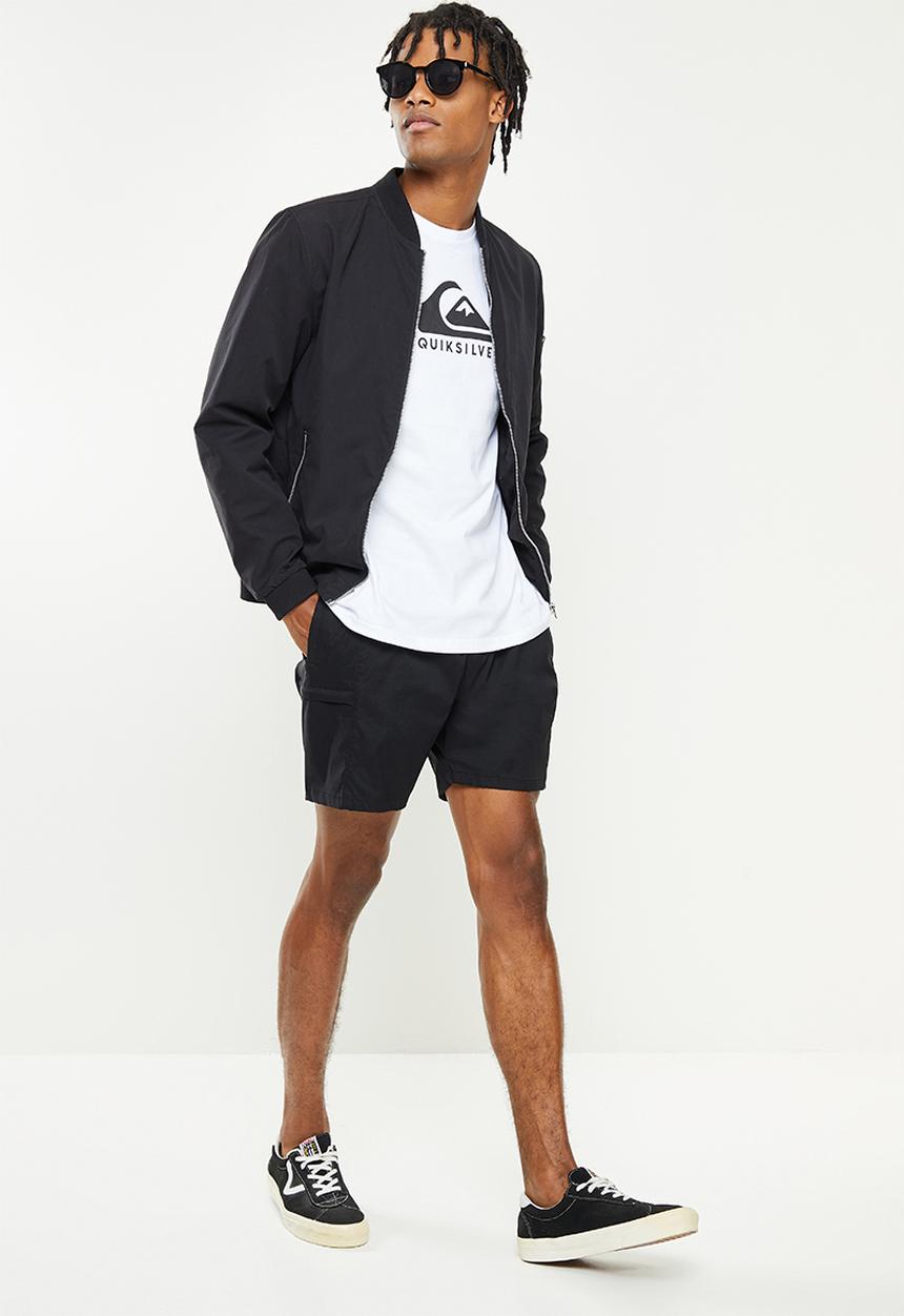 Quiksilver - Corp logo tee - white