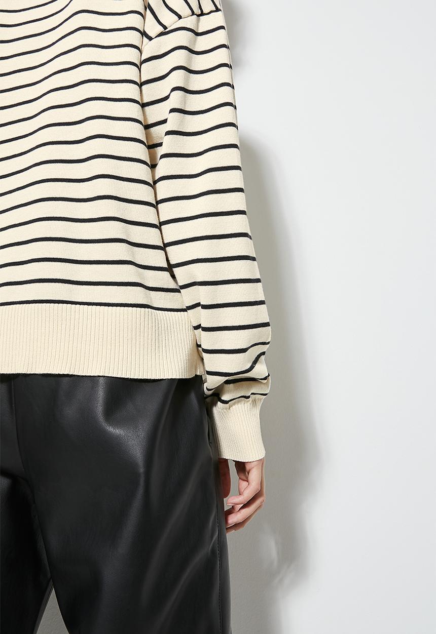 Superbalist - Cotton stripe pullover - black stripe
