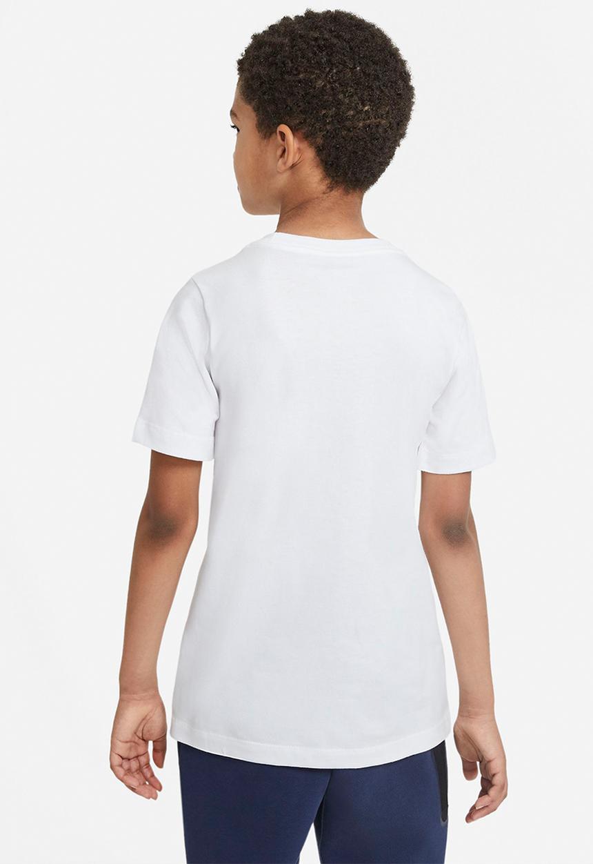 Nike - B nsw tee futura icon td - white/obsidian/university red