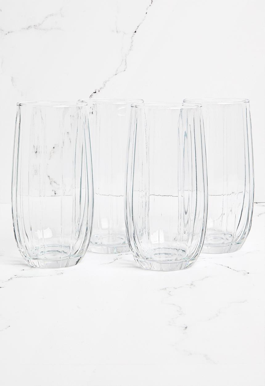 Sixth Floor - Linka hiball set of 4 -  clear