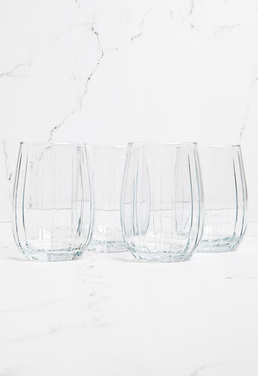 Sixth Floor - Linka water glass set of 4 - clear
