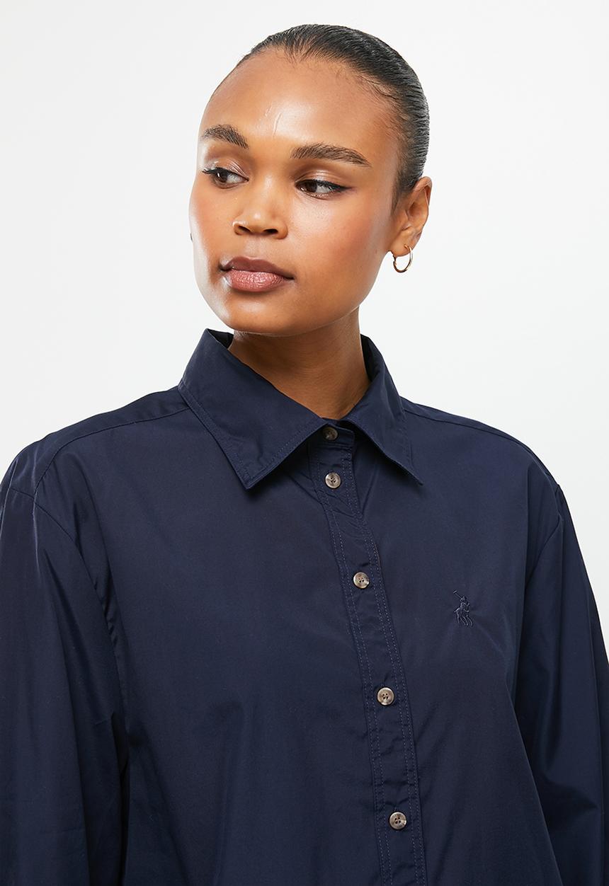 POLO - Wmn boyfriend shirt - navy