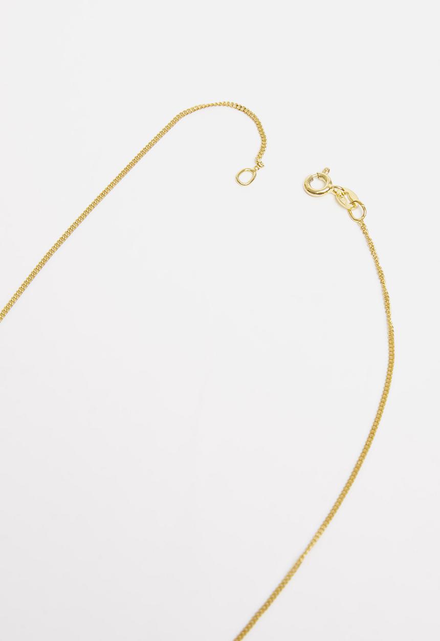 Matter of Fakt - Coral pendant necklace - brass & red 