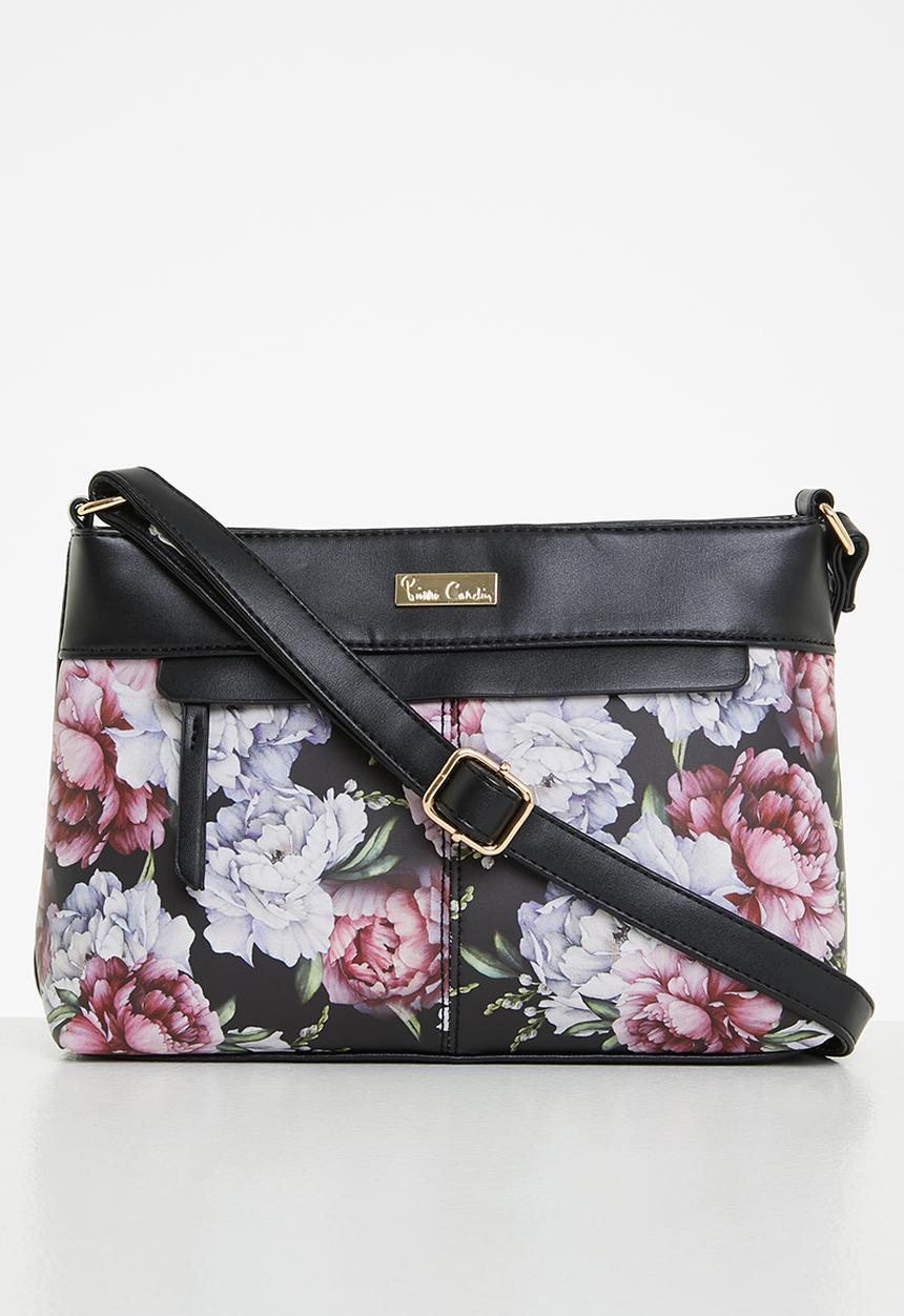 Pierre Cardin - Ohara crossbody - floral black pu