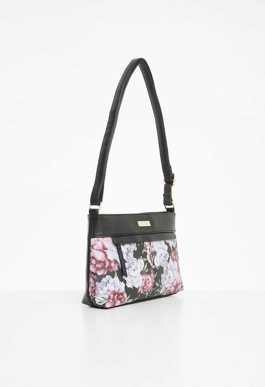 Pierre Cardin - Ohara crossbody - floral black pu