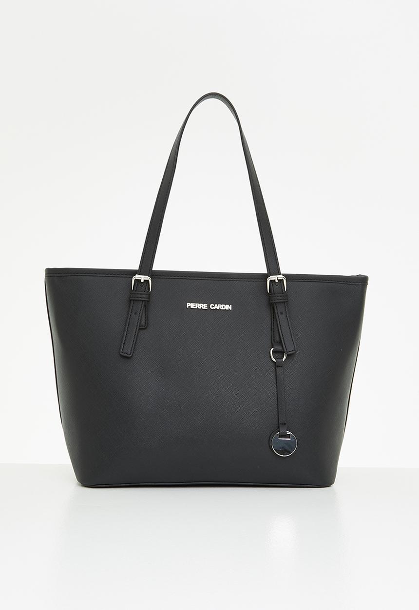 Pierre Cardin - Vanida saffiano tote - black