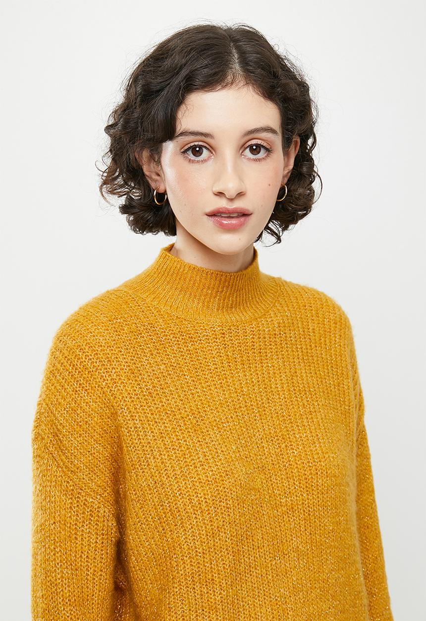 Koton - High neck long sleeve jumper - yellow