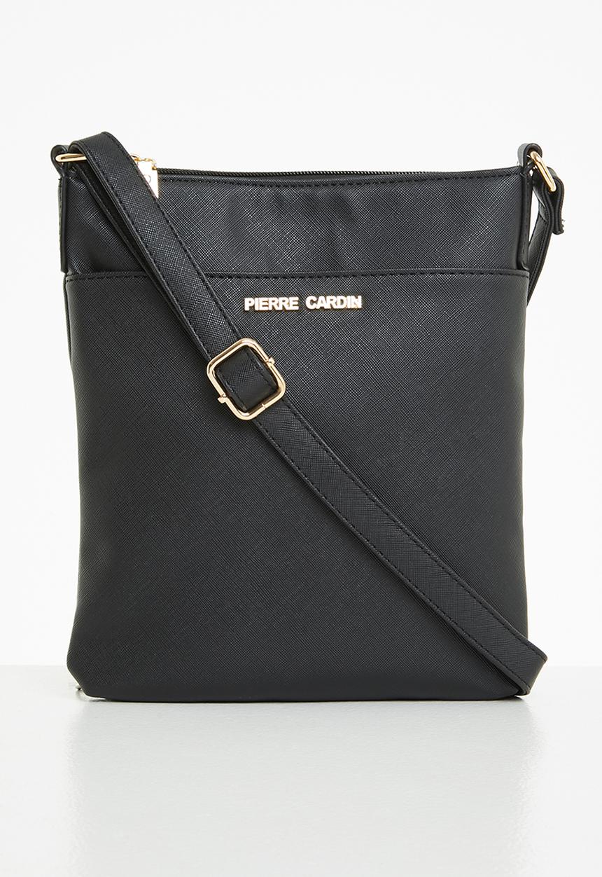 Pierre Cardin - Vanida saffiano crossbody - black pu saffiano