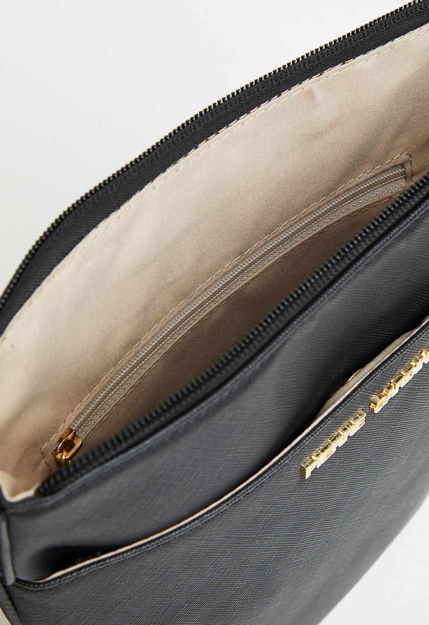 Pierre Cardin - Vanida saffiano crossbody - black pu saffiano
