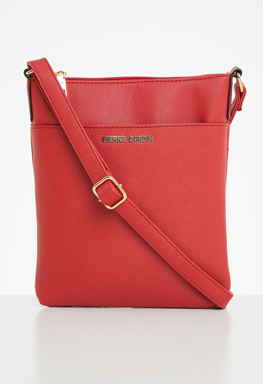 Pierre Cardin - Vanida saffiano crossbody - red 