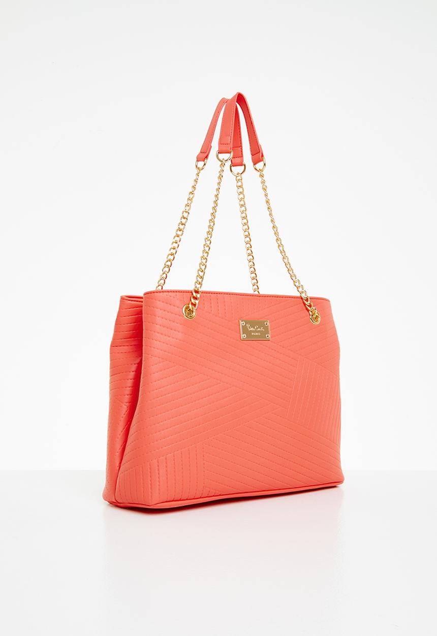 Pierre Cardin - Paris chain shoulder bag - salmon