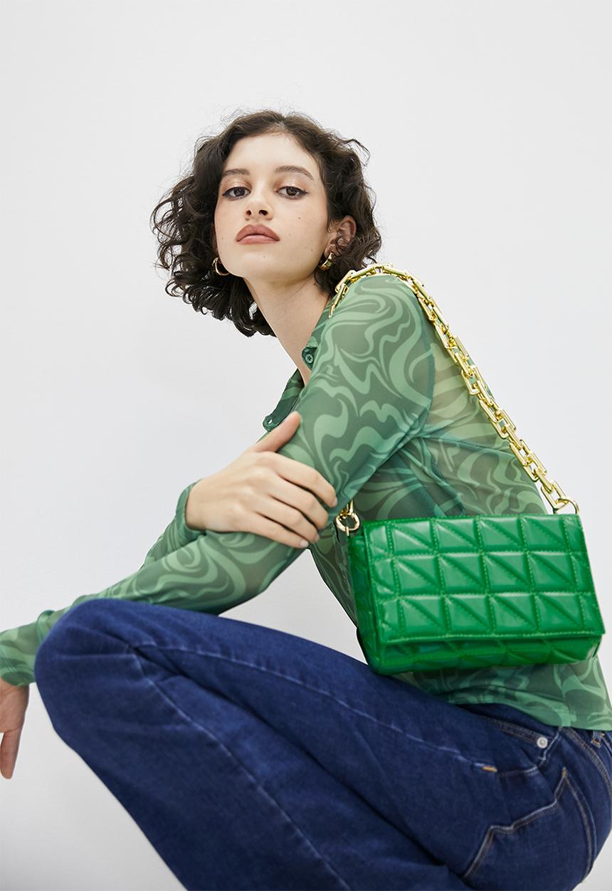 Superbalist - Violet clutch bag - green
