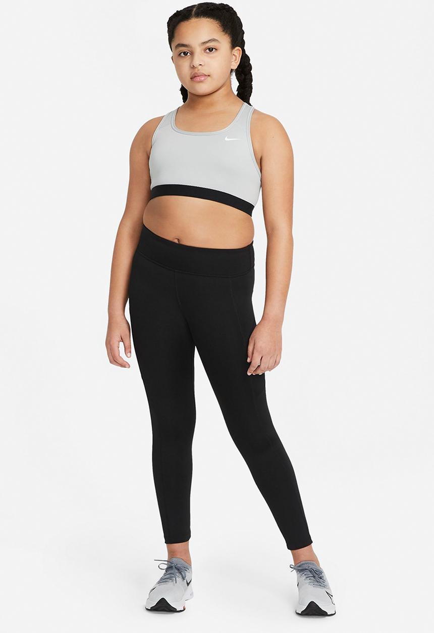 Nike - G nk swoosh bra - carbon heather/white