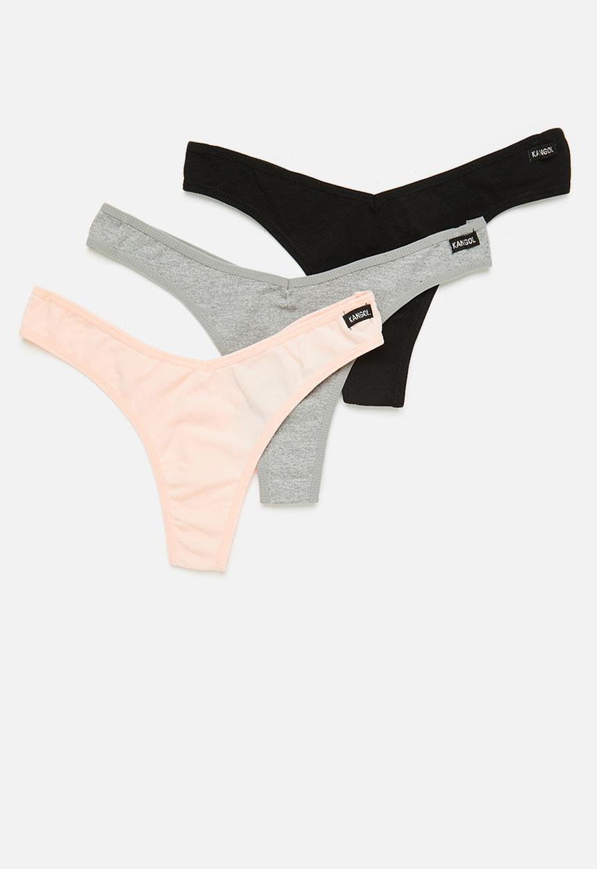 KANGOL - Dipped thong 3-pack - multi 