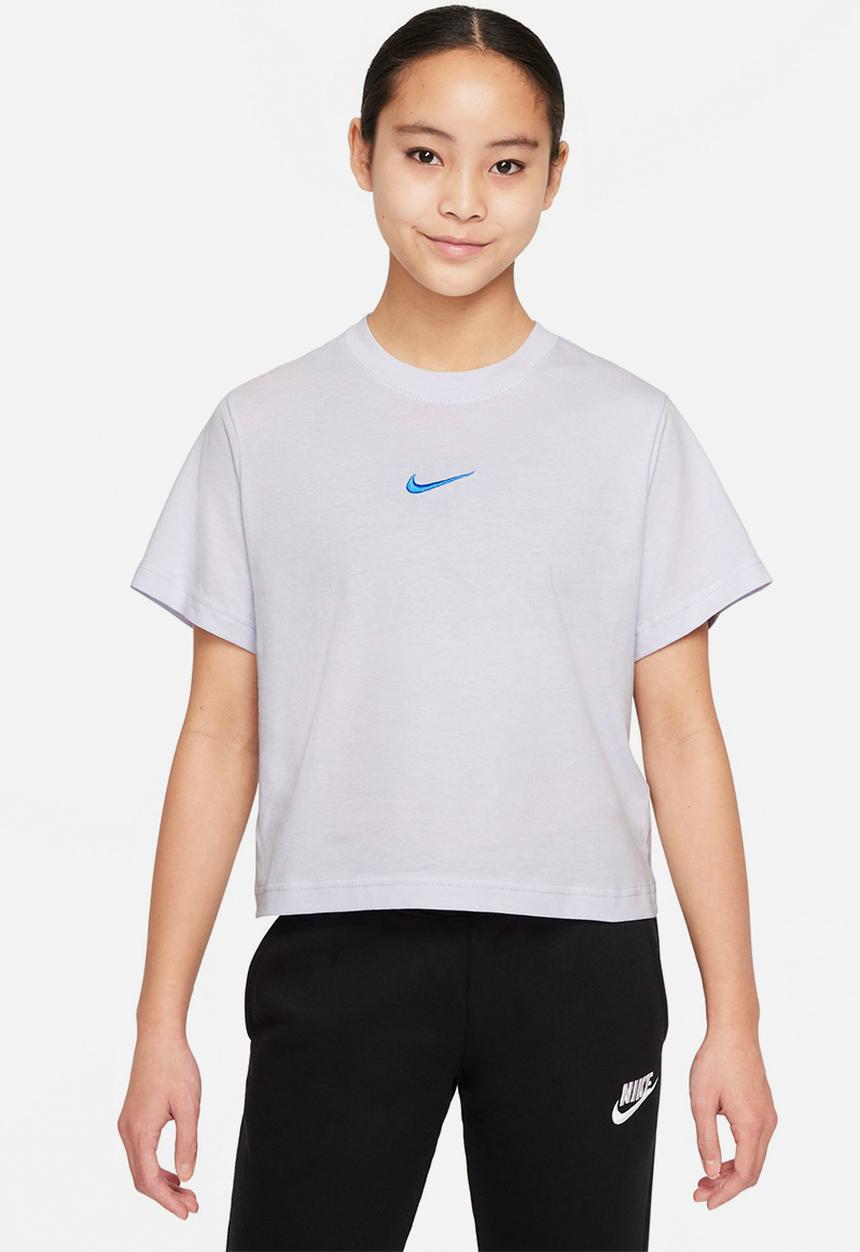 Nike - G nsw tee essential short sleeve boxy  - football grey
