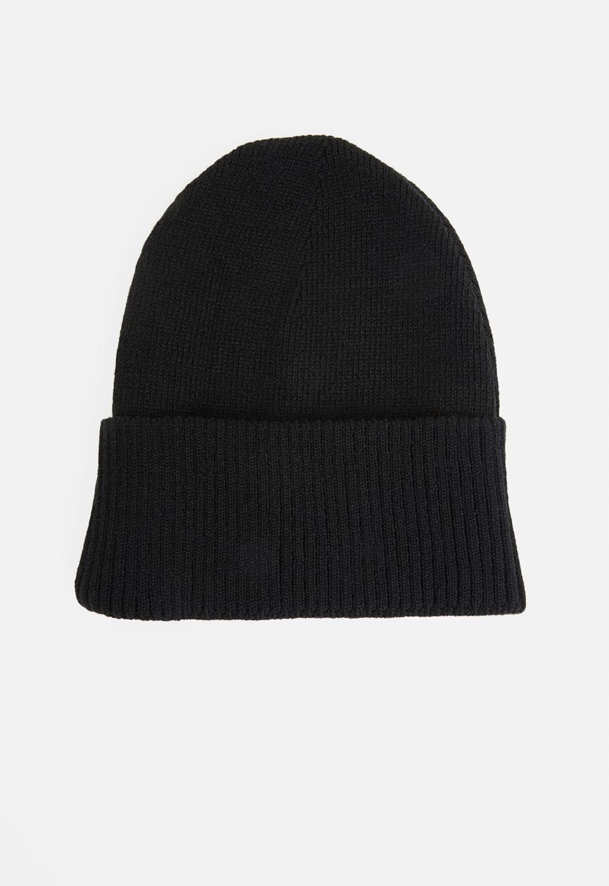 Superbalist - Fine rib knit beanie - black