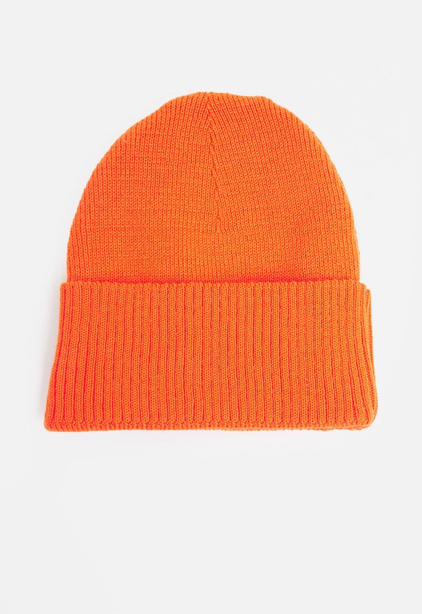 Superbalist - Fine rib knit beanie - orange