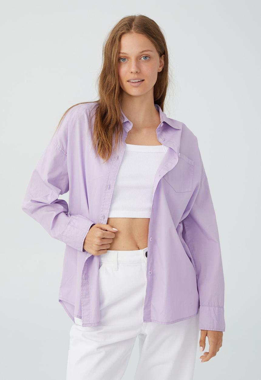 Cotton On - Dad shirt - fresh lilac