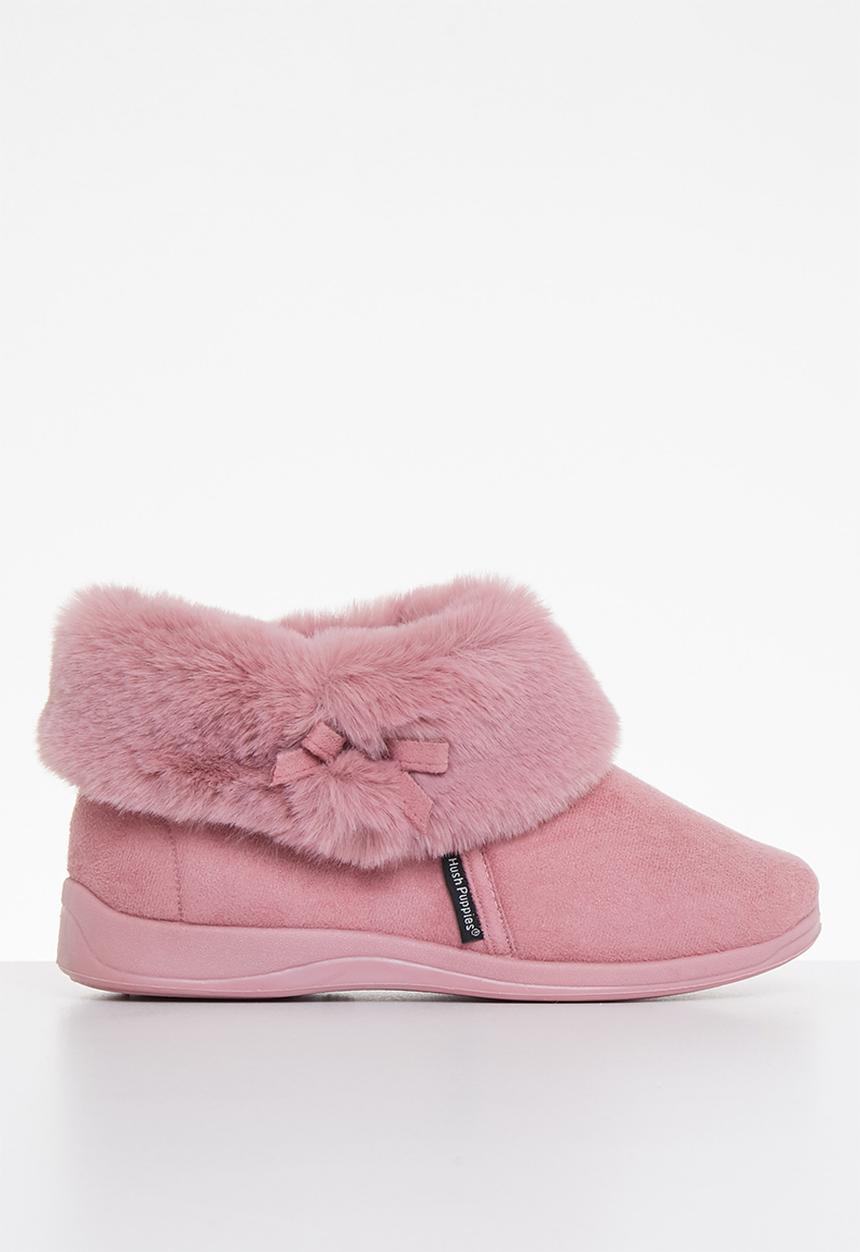 Hush Puppies - Sharon slipper boot - dusty pink
