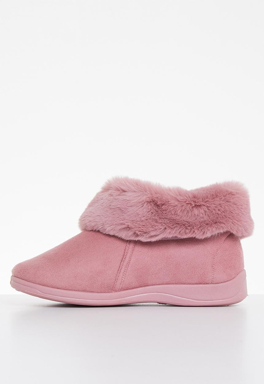 Hush Puppies - Sharon slipper boot - dusty pink
