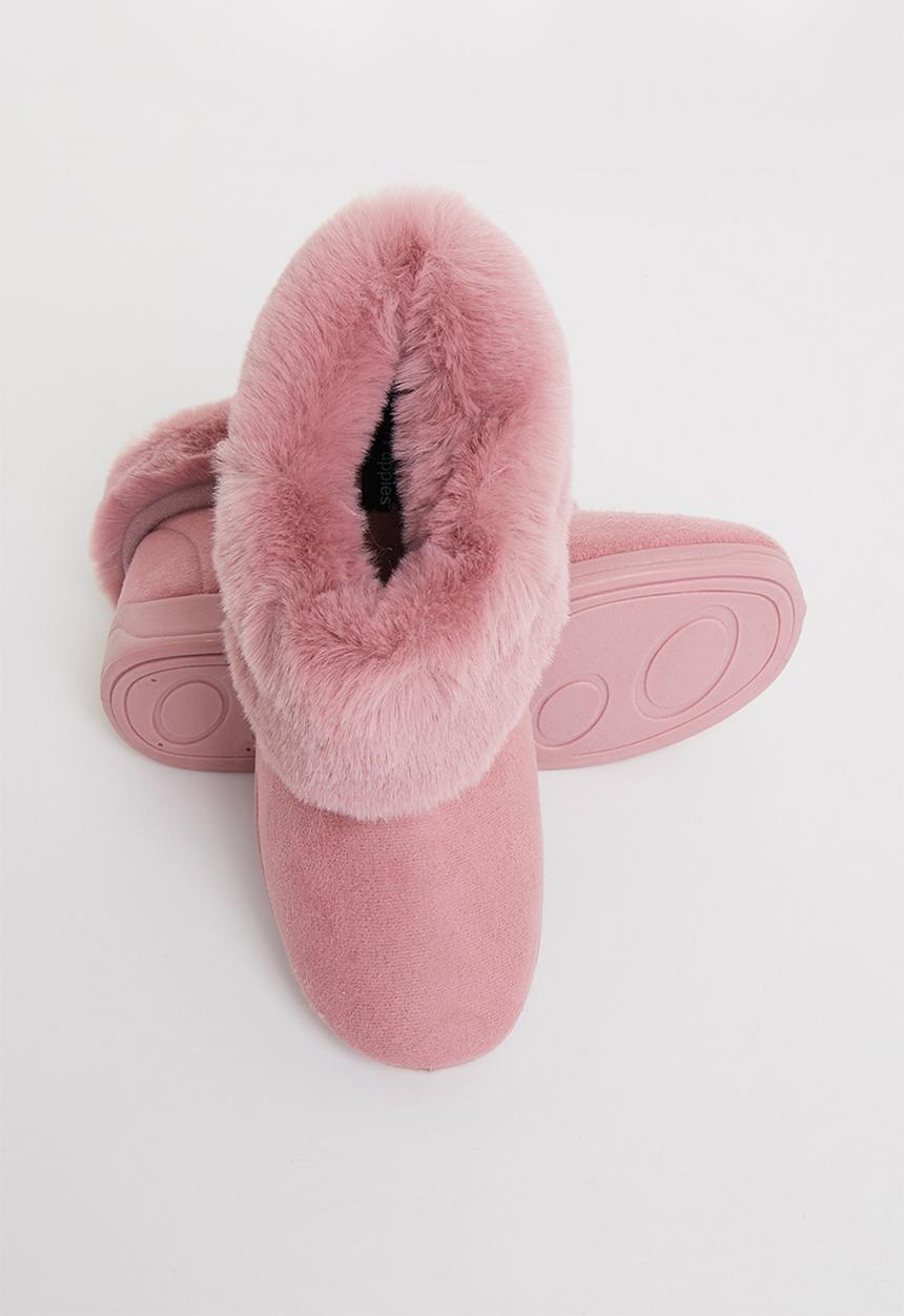 Hush Puppies - Sharon slipper boot - dusty pink