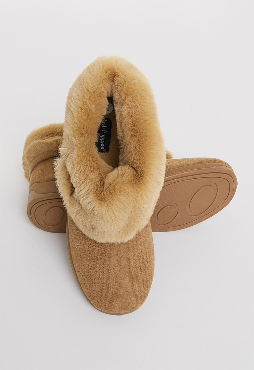 Hush Puppies - Sharon slipper boot - camel 