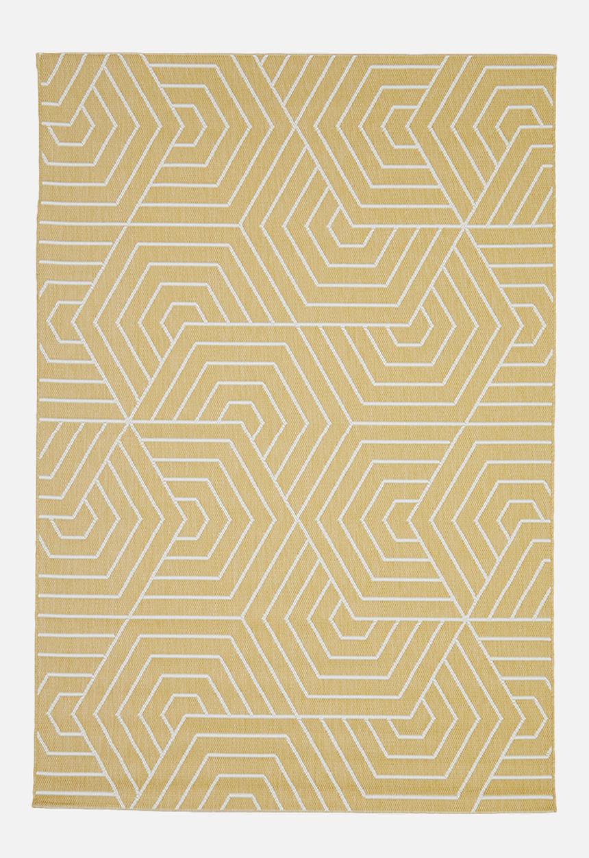 Fotakis - Lineo outdoor rug geo - mustard