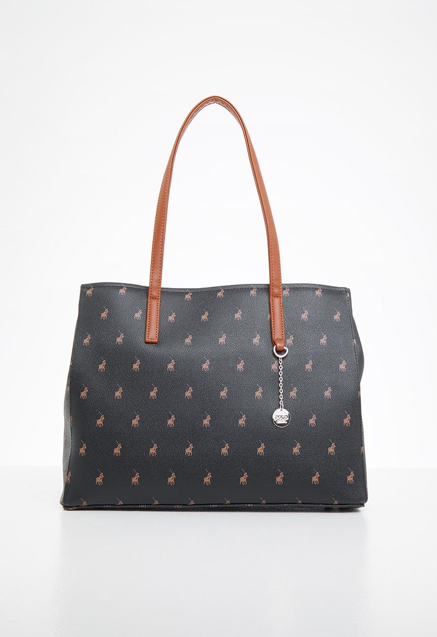 POLO - New classic large market tote - black