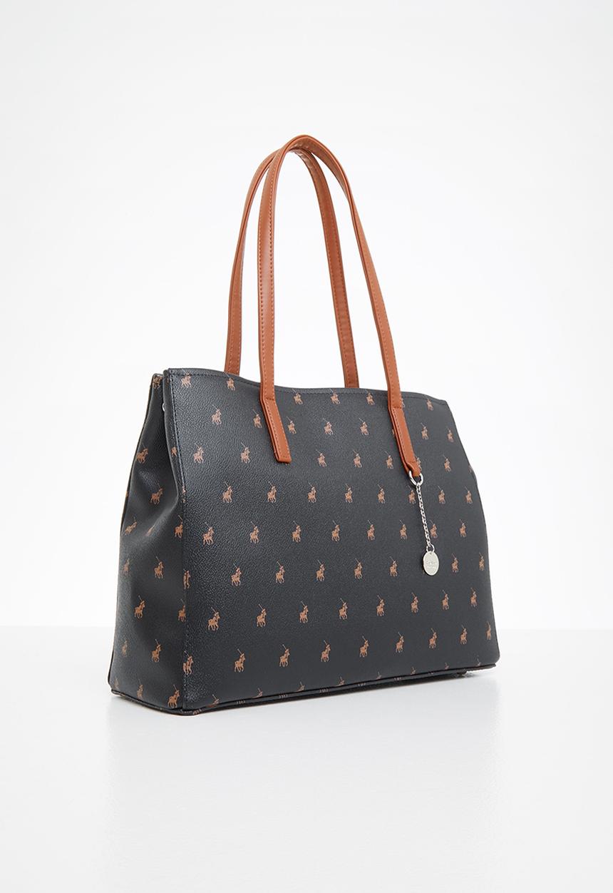 POLO - New classic large market tote - black