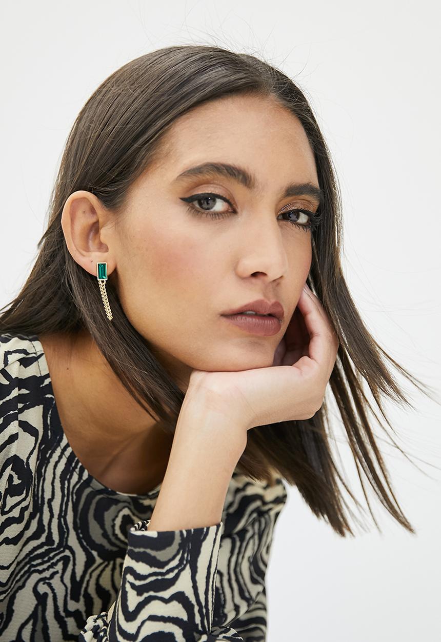 Superbalist - Jessy earrings - green & gold