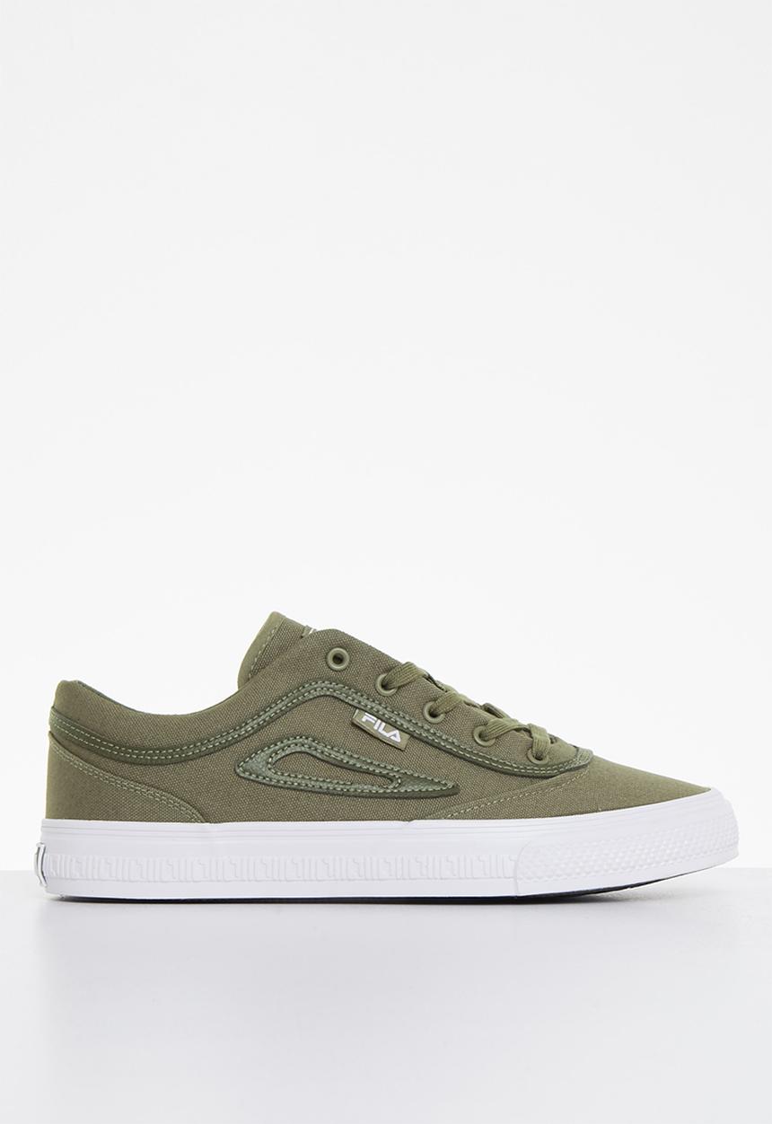 FILA - Classic boarder canvas - dark olive/white