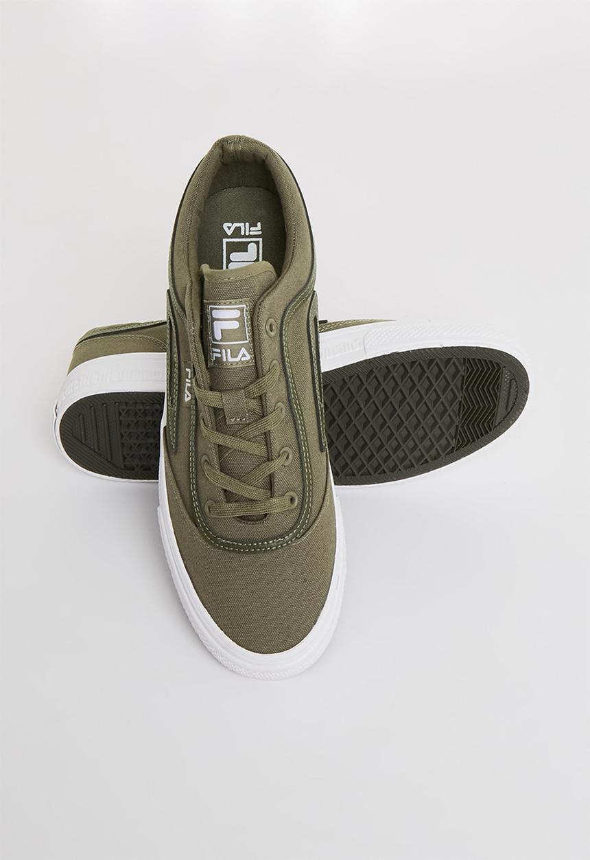 FILA - Classic boarder canvas - dark olive/white