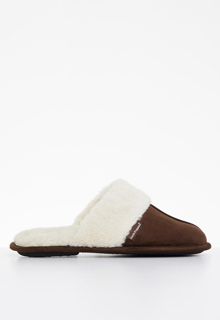 Hush Puppies - Aaron mircrofibre slipper - brown