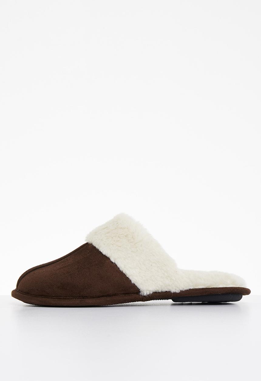 Hush Puppies - Aaron mircrofibre slipper - brown