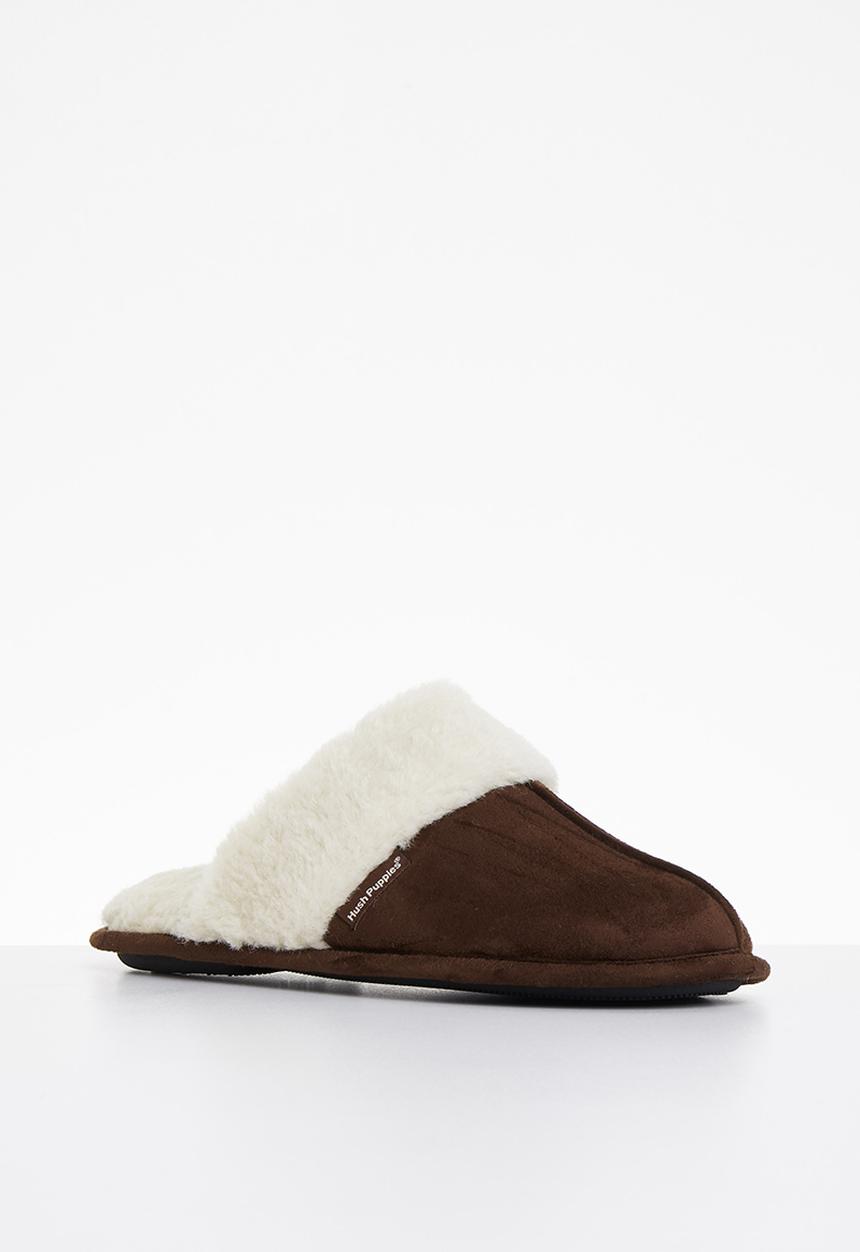 Hush Puppies - Aaron mircrofibre slipper - brown