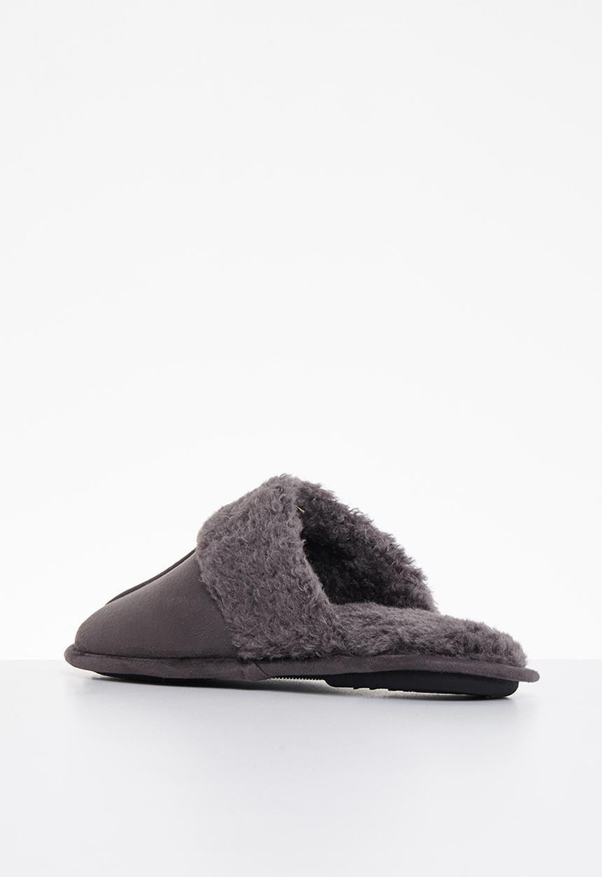 Hush Puppies - Aaron mircrofibre slipper - grey