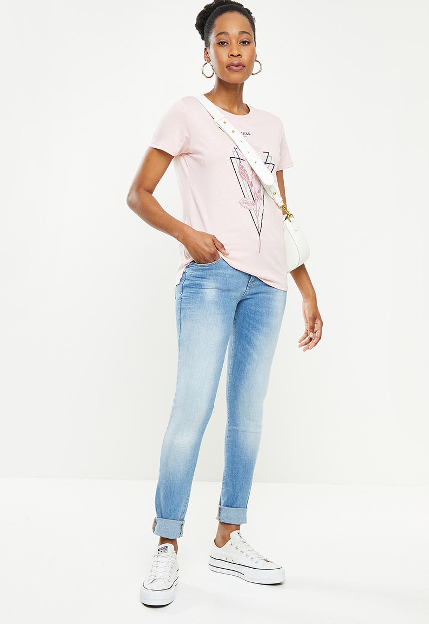 GUESS - Anette mid rise skinny - light blue