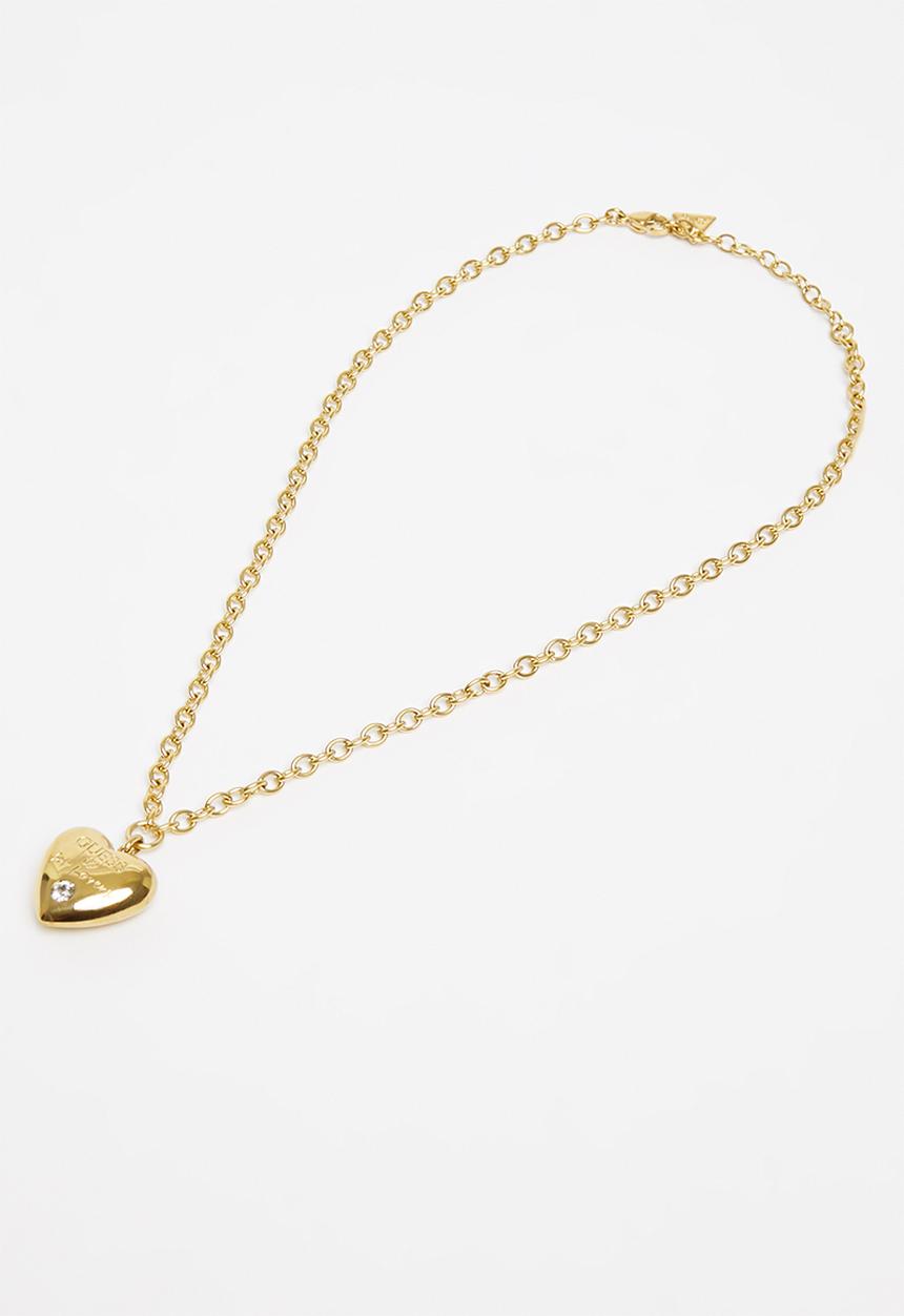 GUESS - Valentines21 bold heart chain - gold