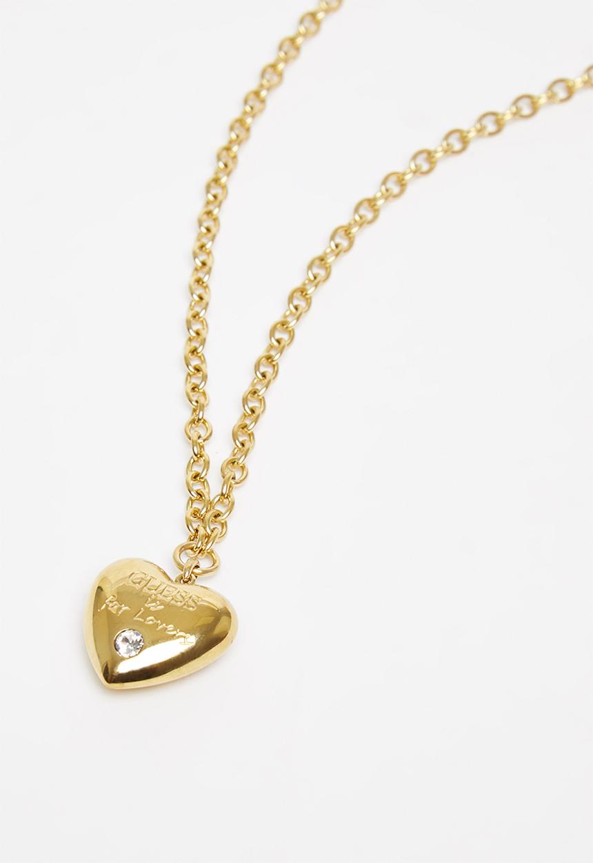 GUESS - Valentines21 bold heart chain - gold