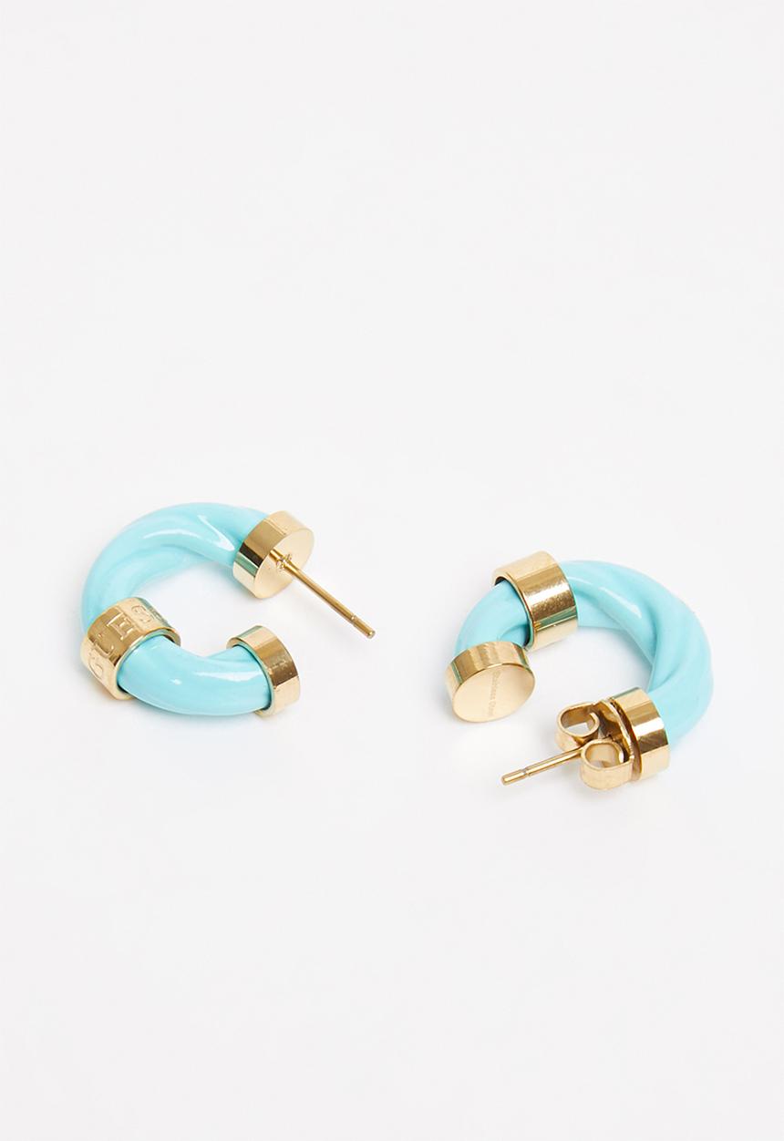 GUESS - Let's get loud 20mm tur torchon gold rs - teal & gold