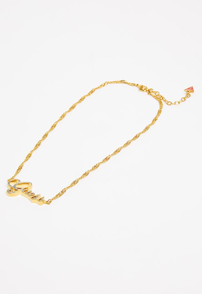 GUESS - N-16-18"glitter logo - gold