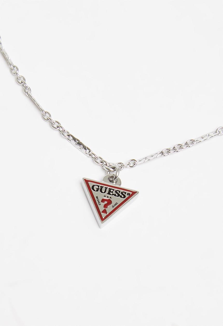 GUESS - L.a. guessers small chain & logo bracelet - silver