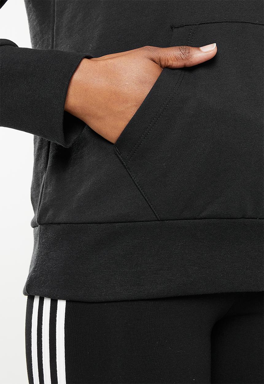 adidas Performance - W bl ft perfomance hoodie - black & white
