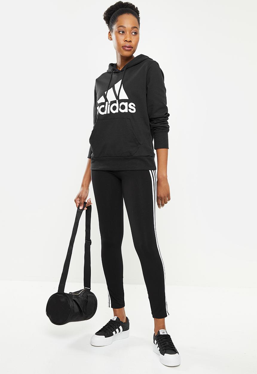 adidas Performance - W bl ft perfomance hoodie - black & white