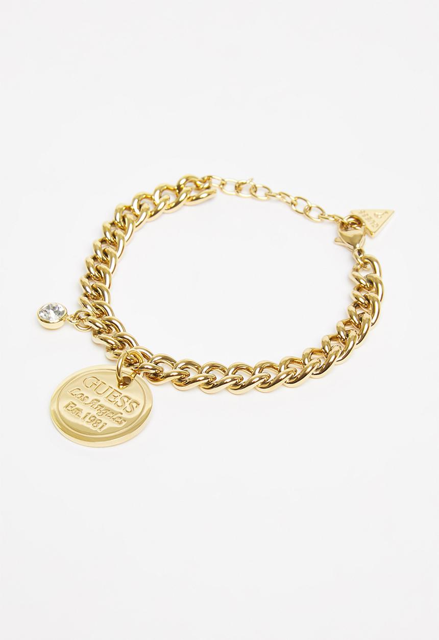 GUESS - American dream sml chain & logo coin br - gold