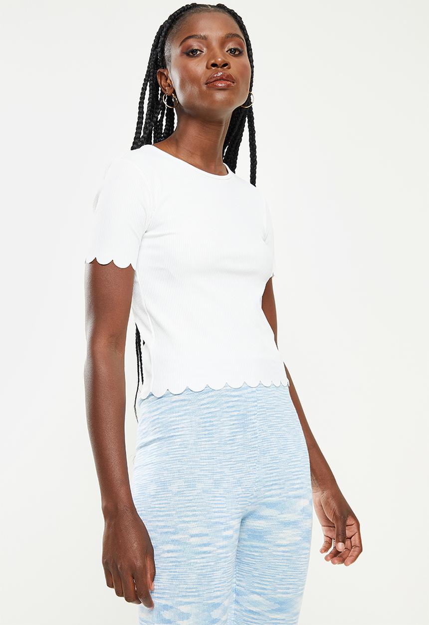 Koton - Crew neck, short sleeve T-shirt - ecru