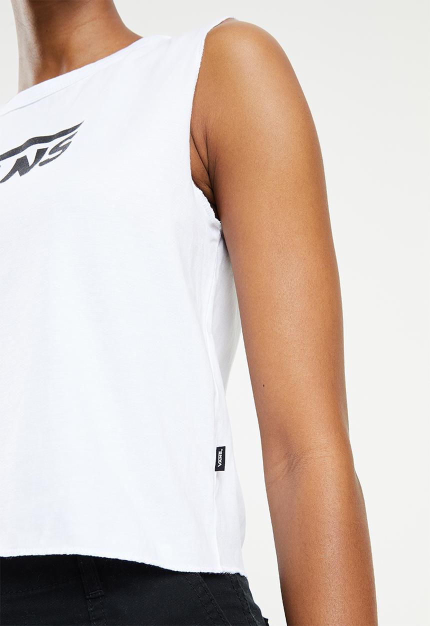Vans - Flying v classic muscle top - white