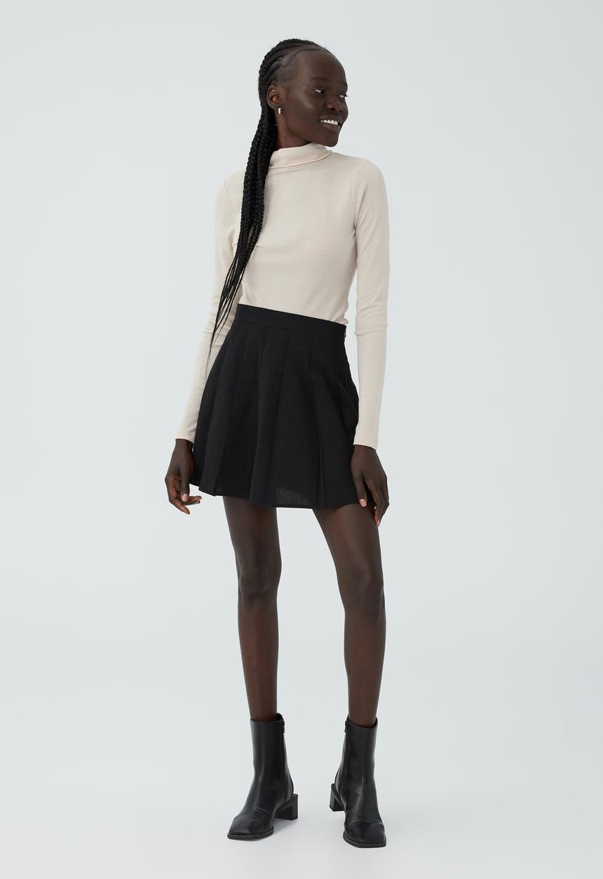 Cotton On - Claudia roll neck long sleeve top - stone