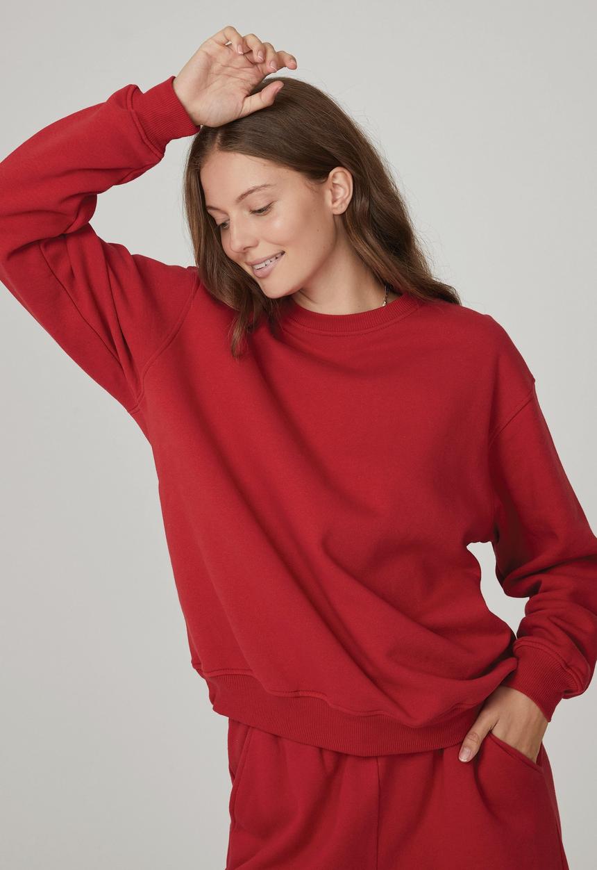 Cotton On - Classic crew sweatshirt - vintage red