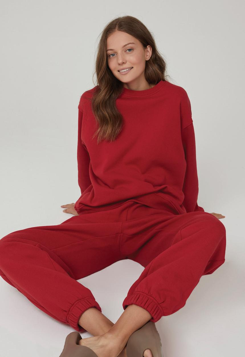 Cotton On - Classic crew sweatshirt - vintage red